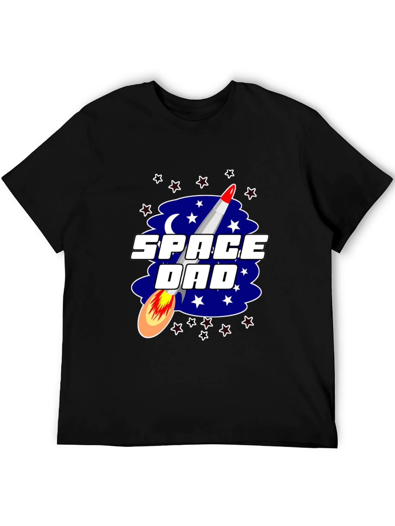 Space Dad Graphic Tee - Rocket Design