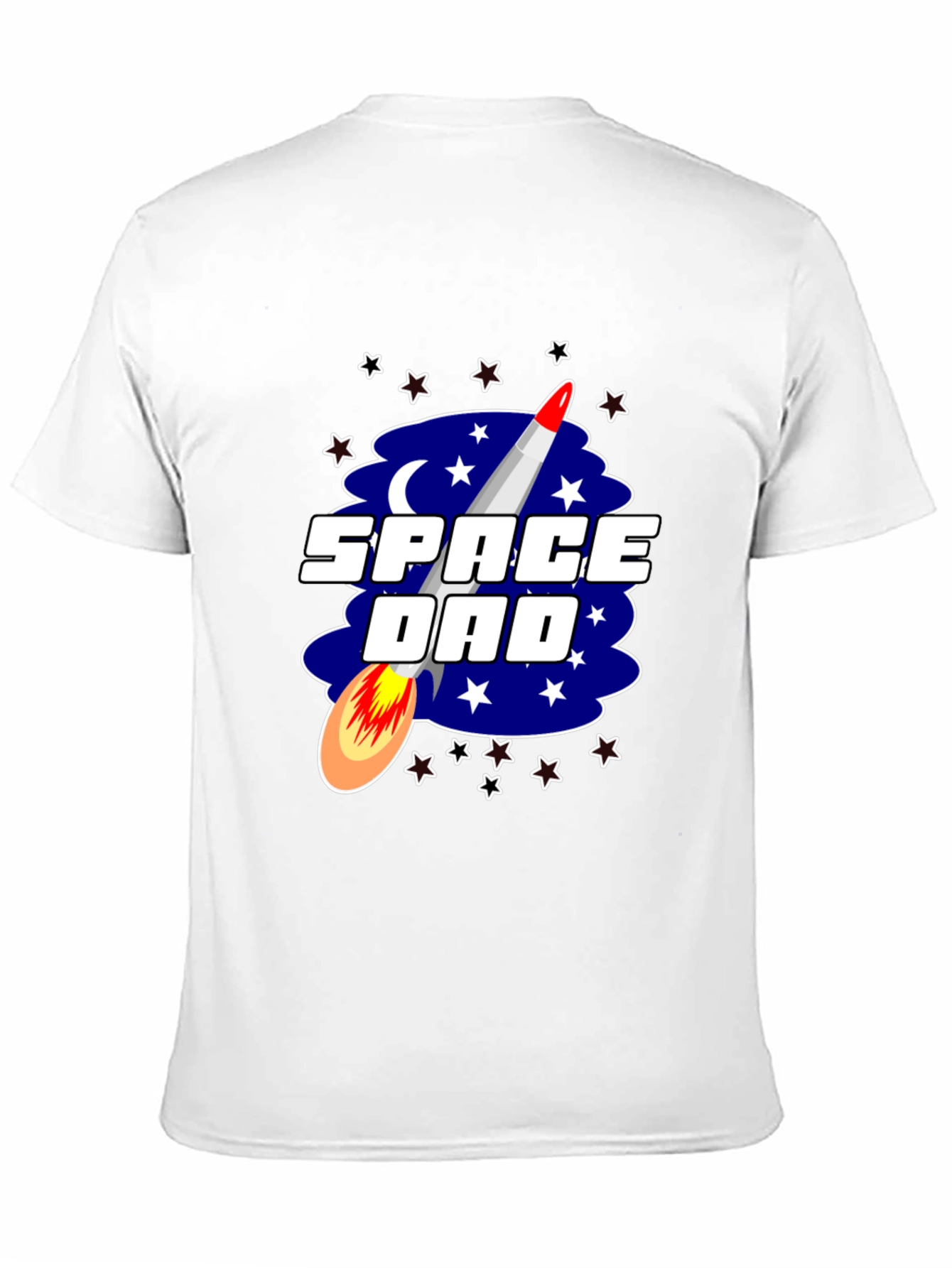 Space Dad Graphic Tee - Rocket Design