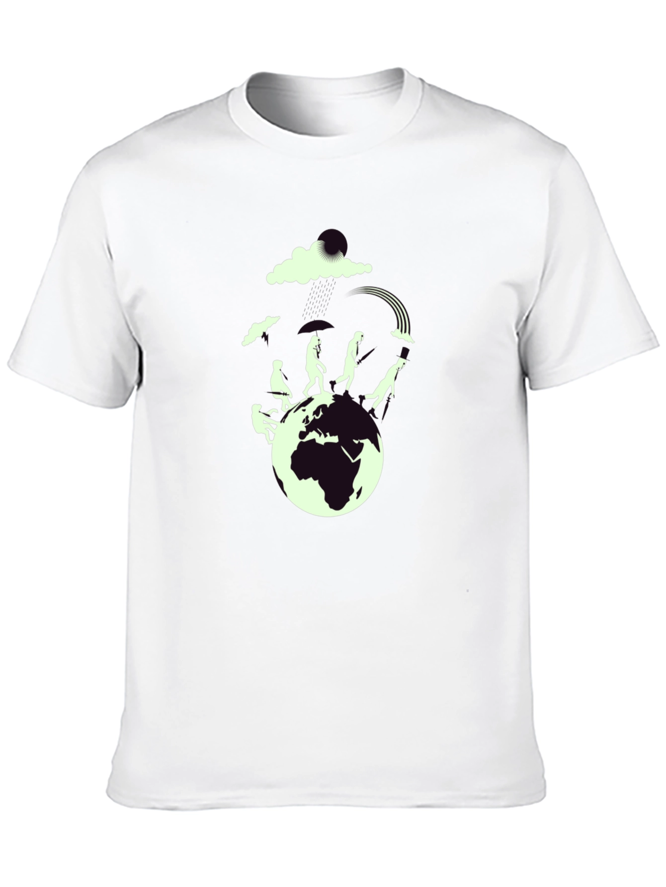 Evolution Graphic Print Black T-Shirt
