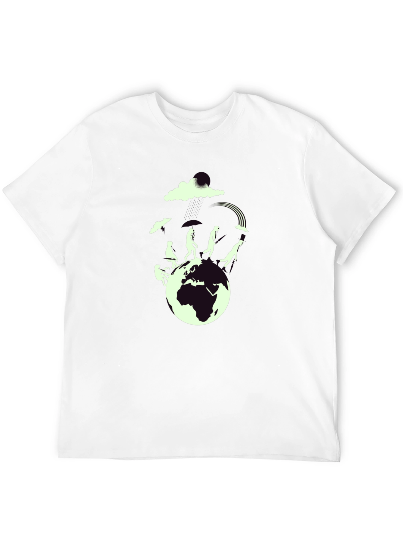 Evolution Graphic Print Black T-Shirt