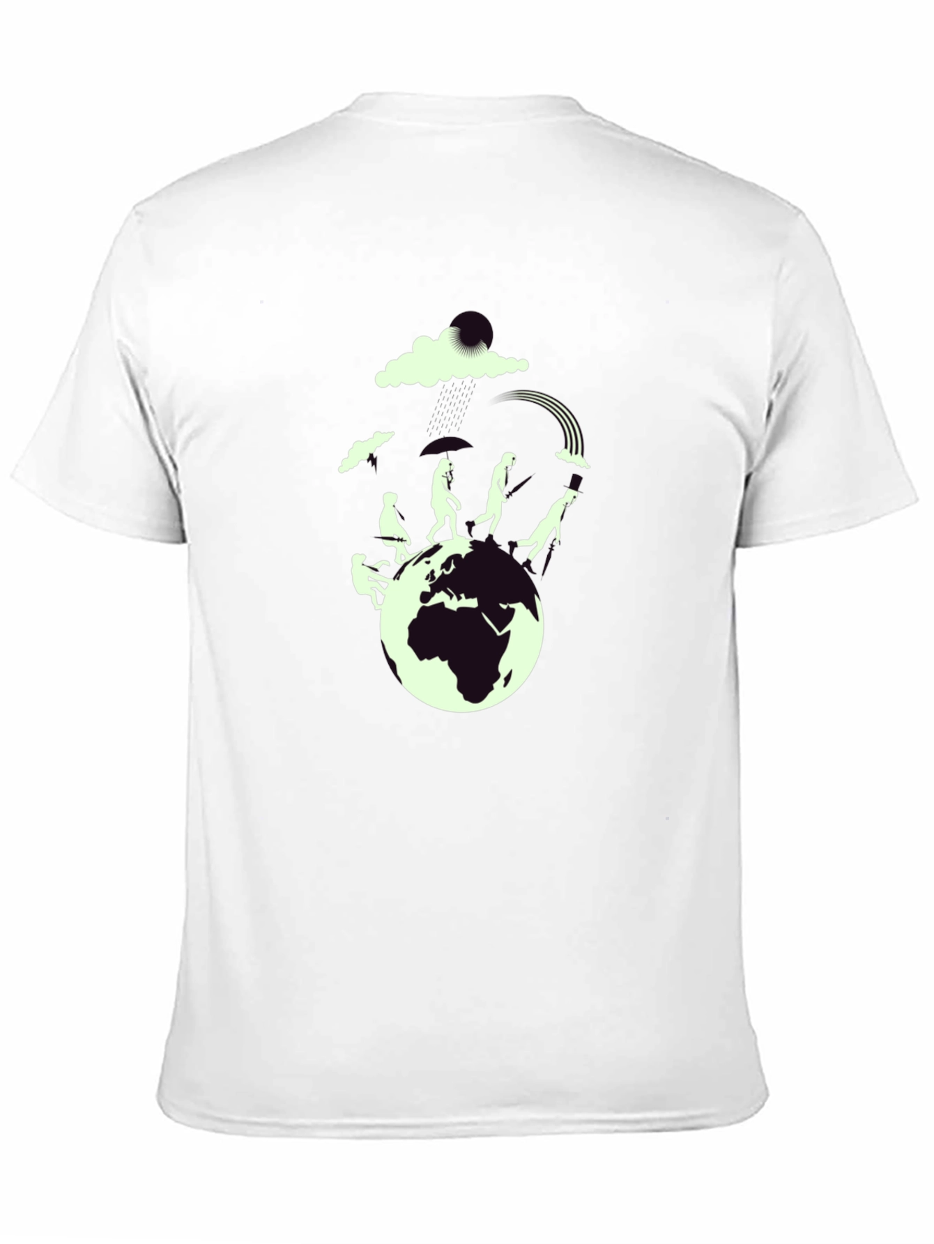 Evolution Graphic Print Black T-Shirt