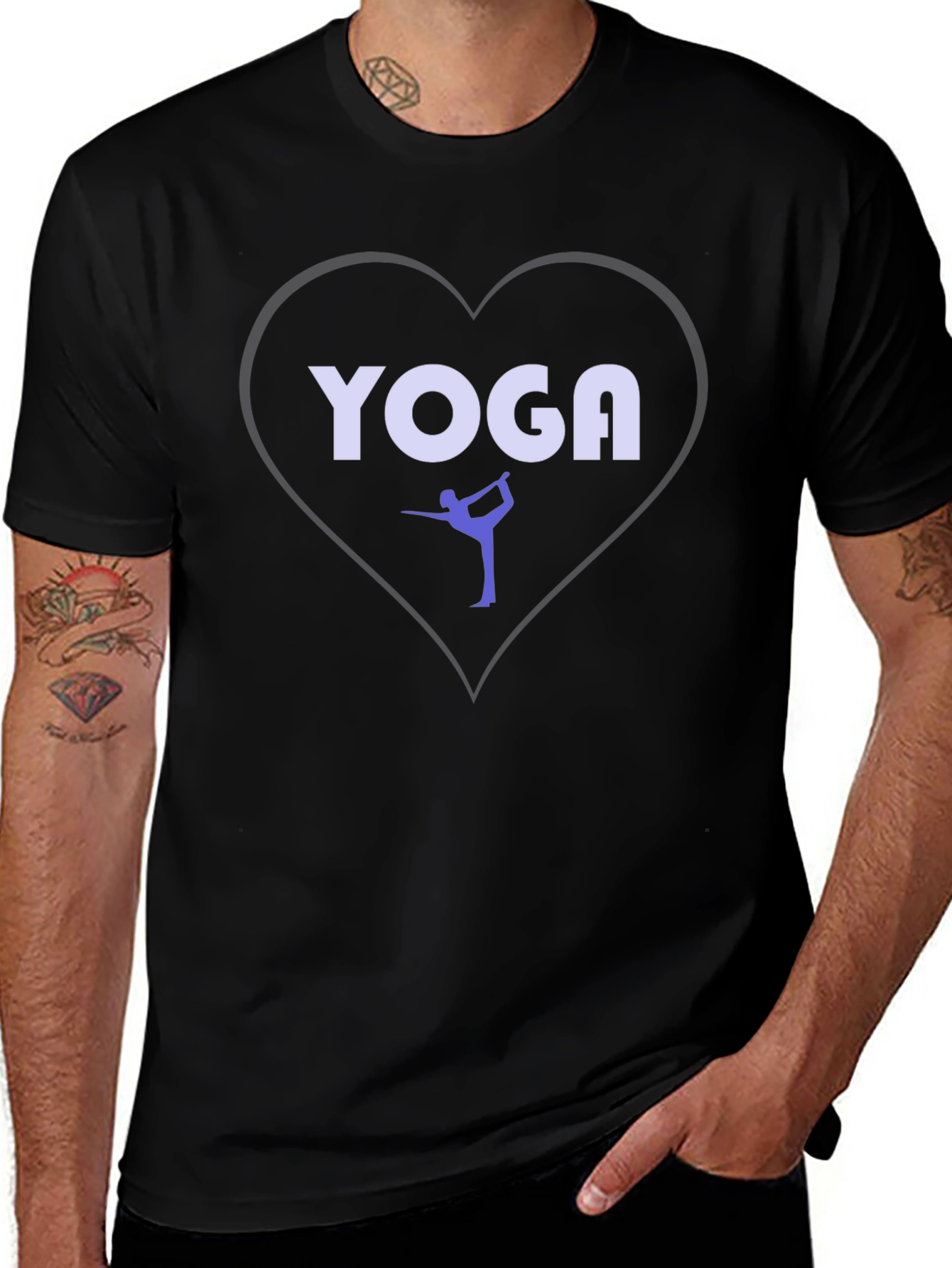 Yoga Heart T-Shirt - Zen Activewear Top