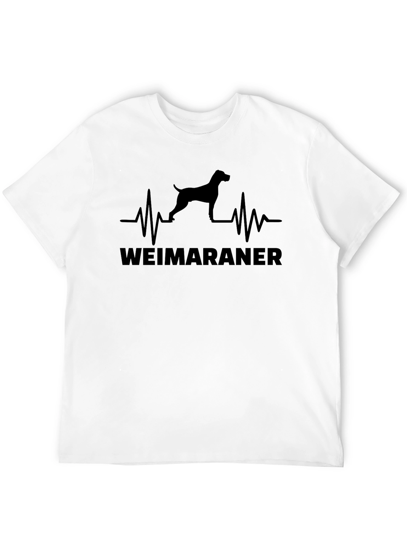 Weimaraner Heartbeat Graphic T-Shirt