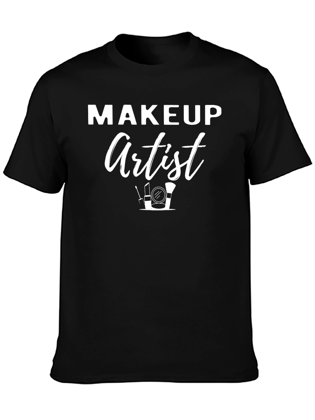 Makeup Artist Graphic T-Shirt - Black