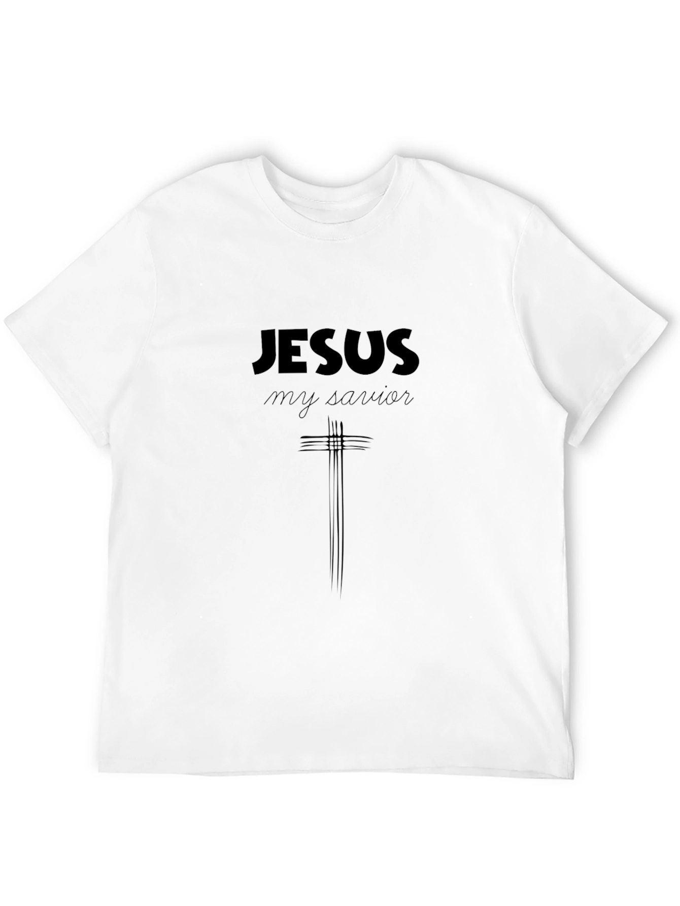 Jesus My Savior Black Graphic Tee