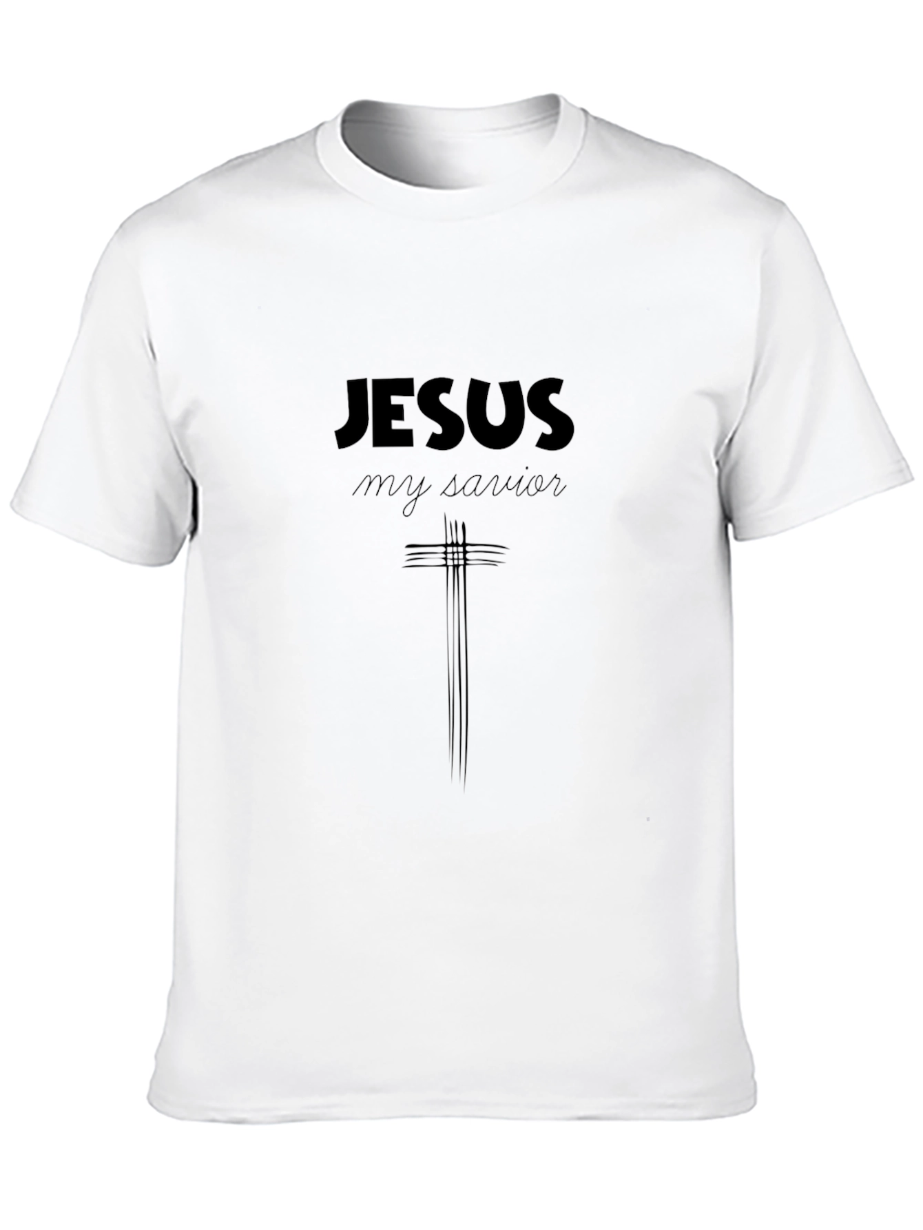 Jesus My Savior Black Graphic Tee