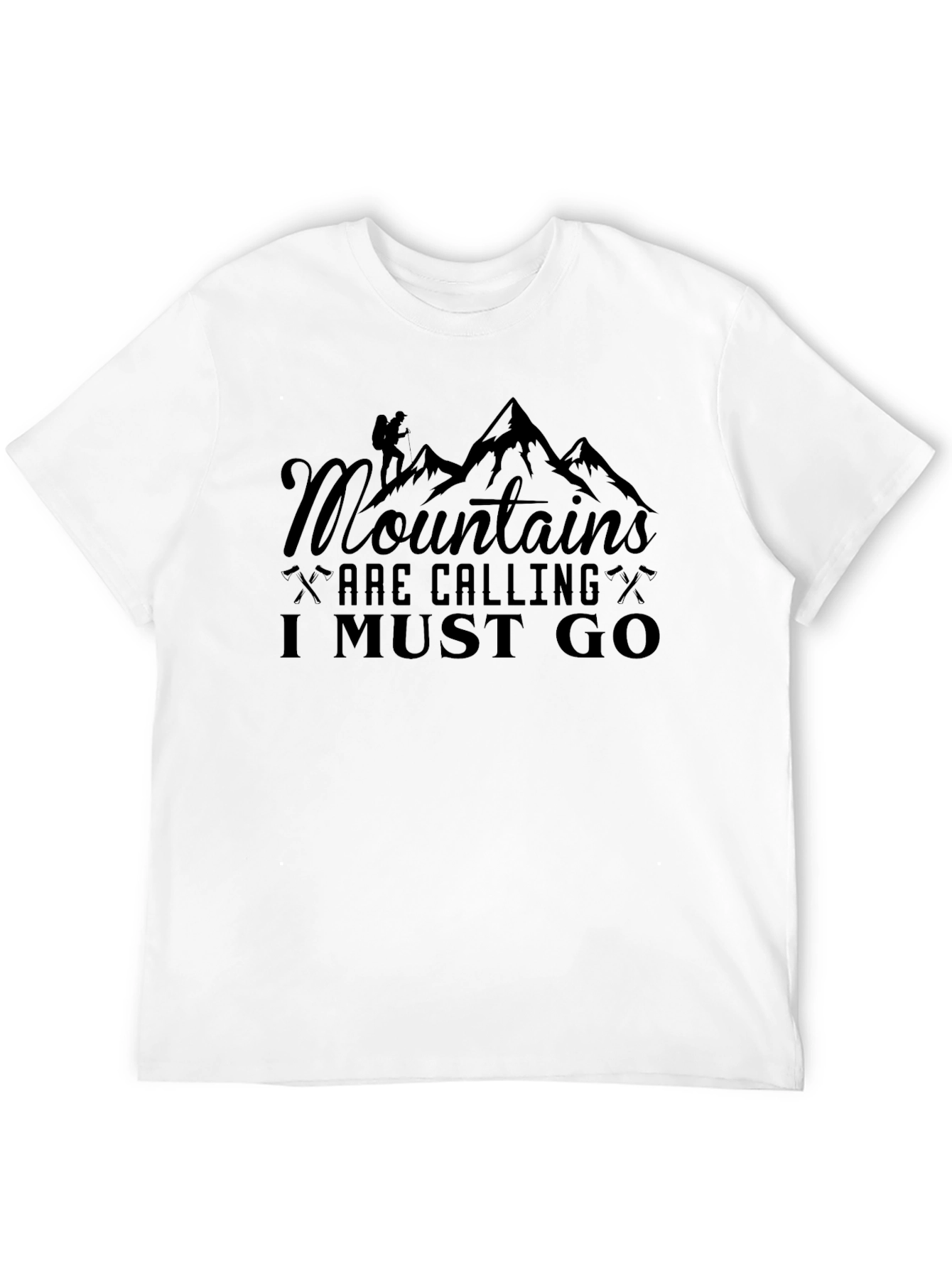 Mountains Are Calling T-Shirt - Black