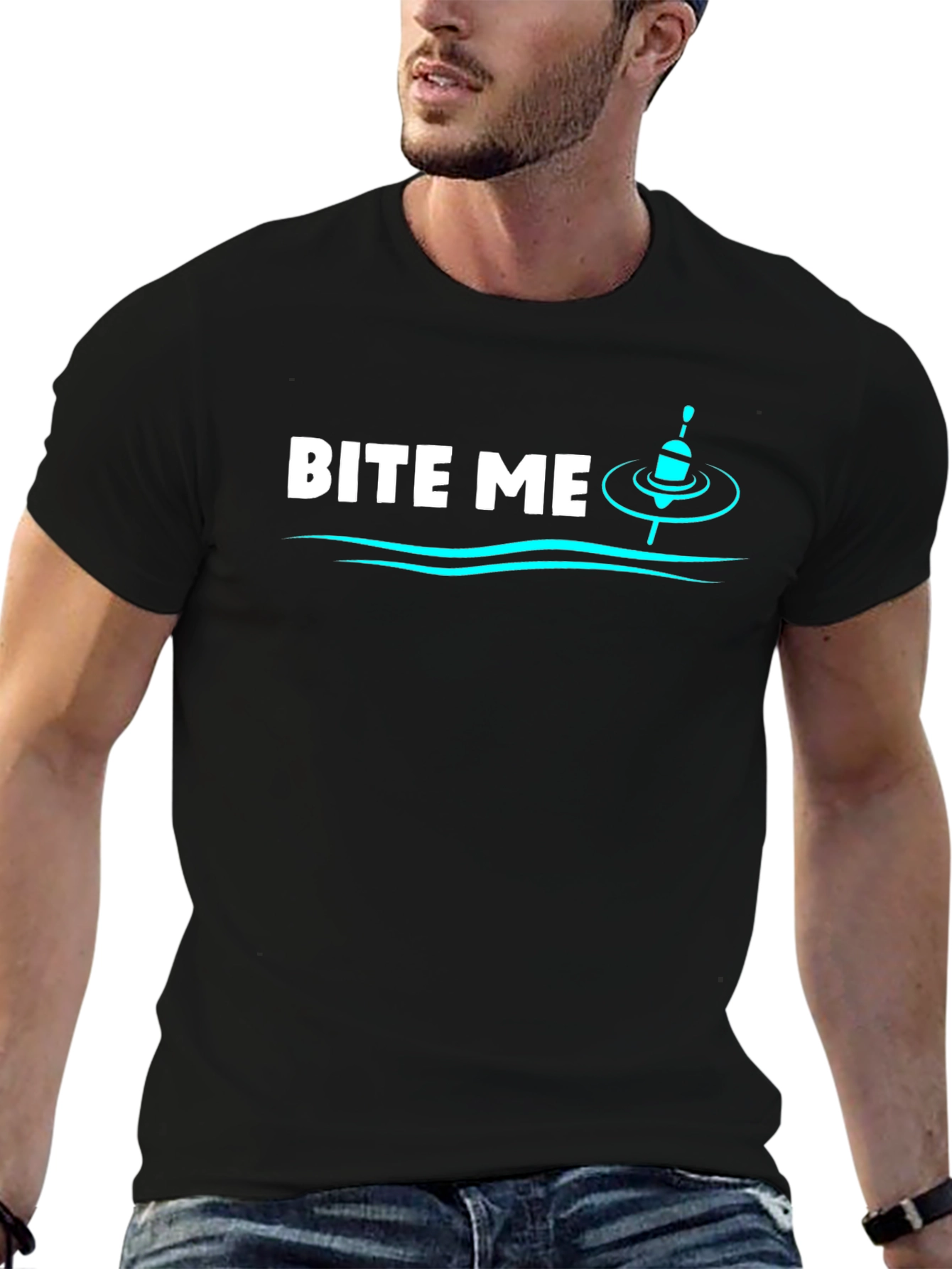 Bite Me Fishing T-Shirt - Humorous Angler Tee
