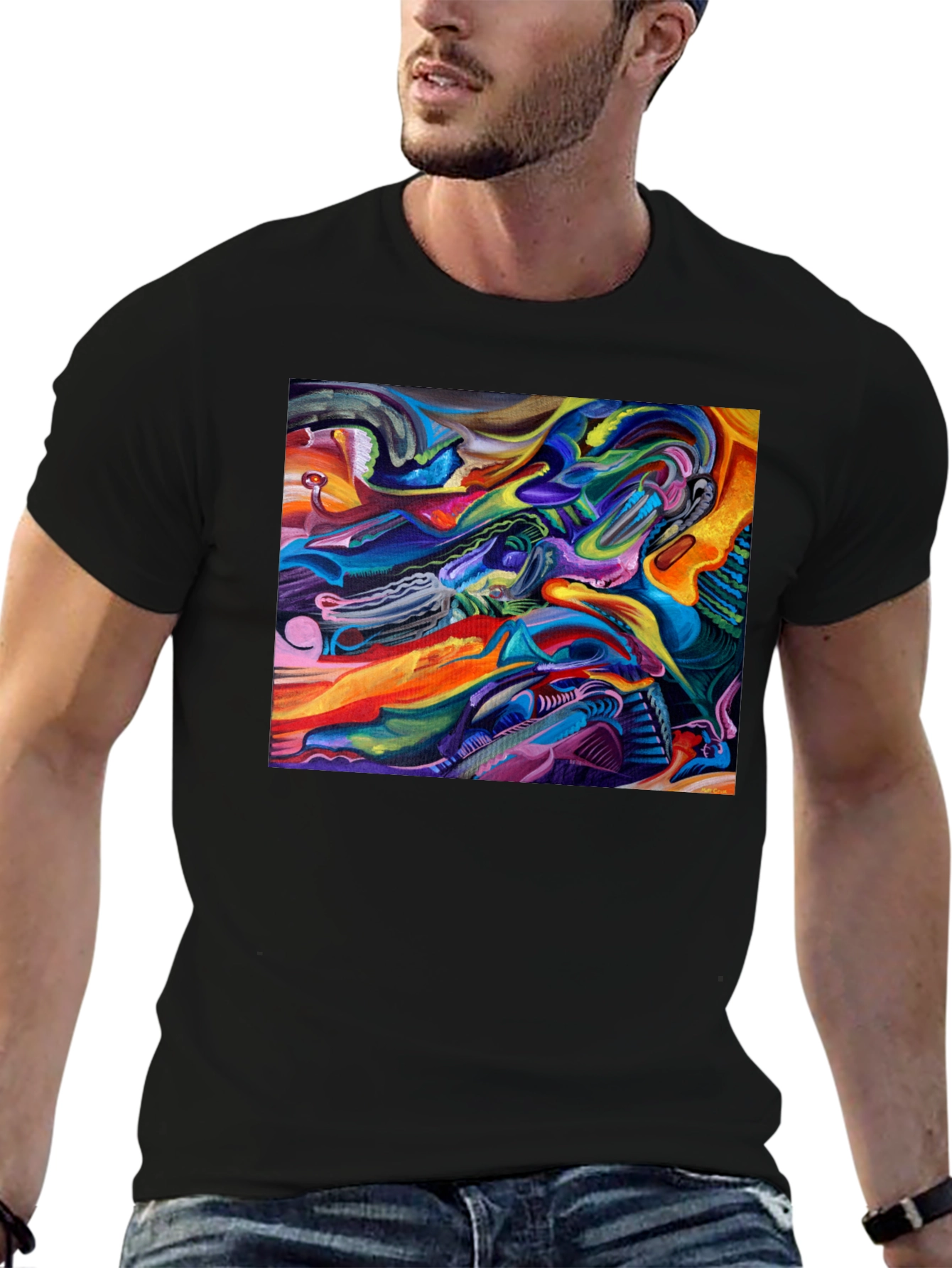 Abstract Art Graphic Print T-Shirt