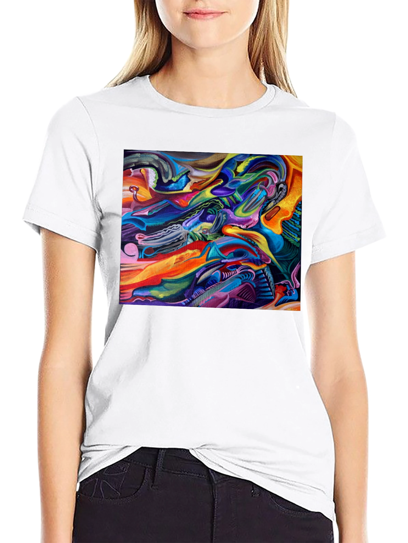 Abstract Art Graphic Print T-Shirt