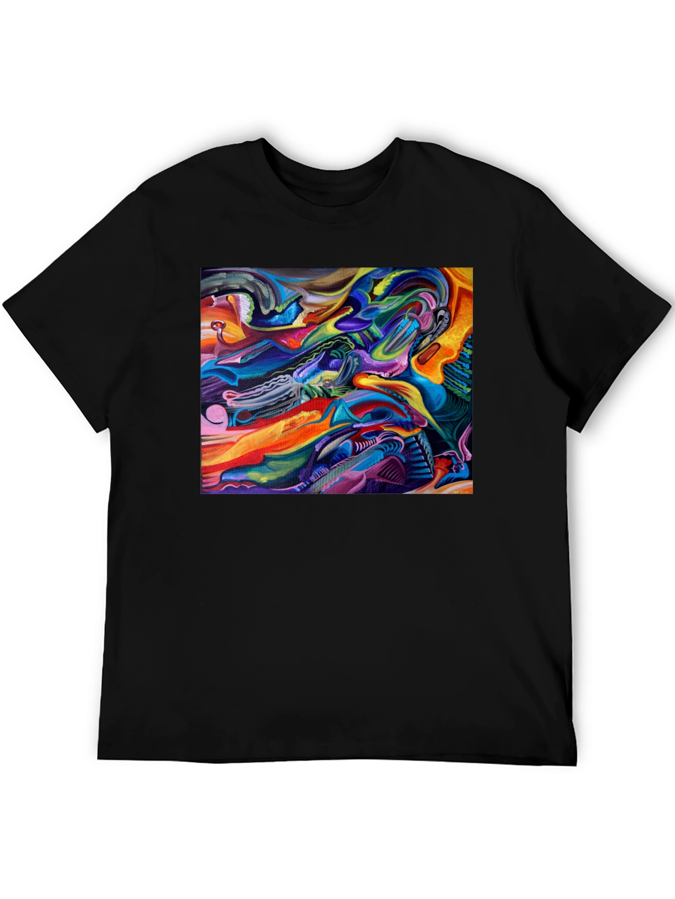 Abstract Art Graphic Print T-Shirt