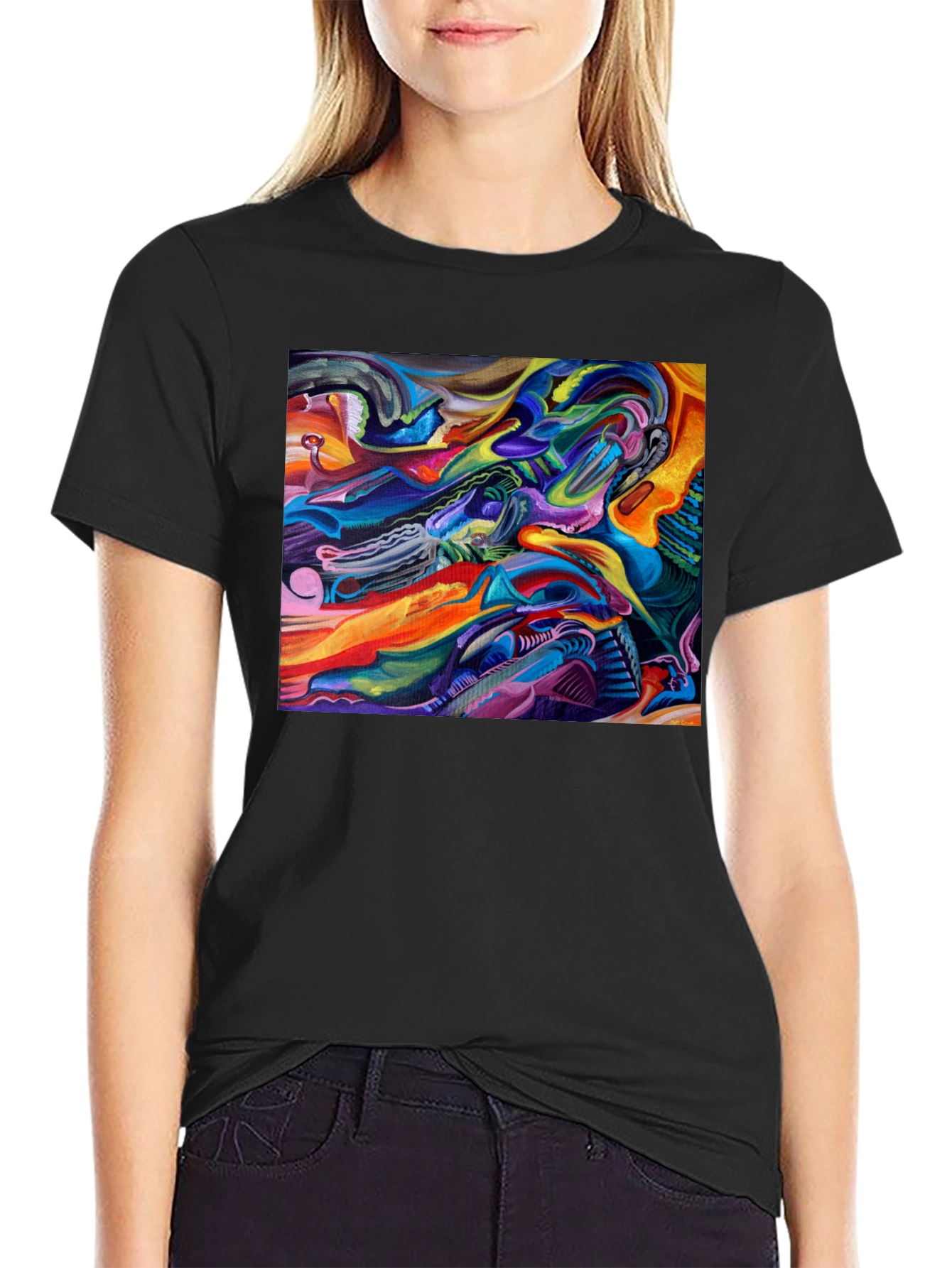 Abstract Art Graphic Print T-Shirt