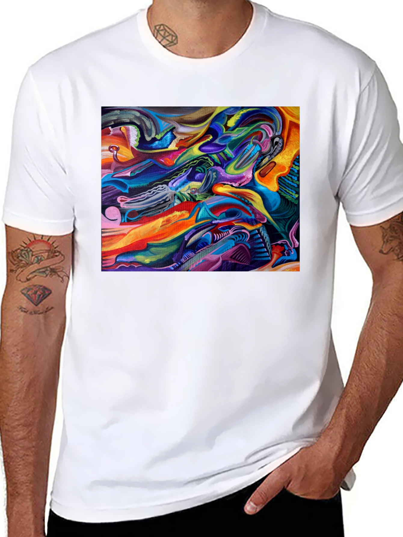 Abstract Art Graphic Print T-Shirt