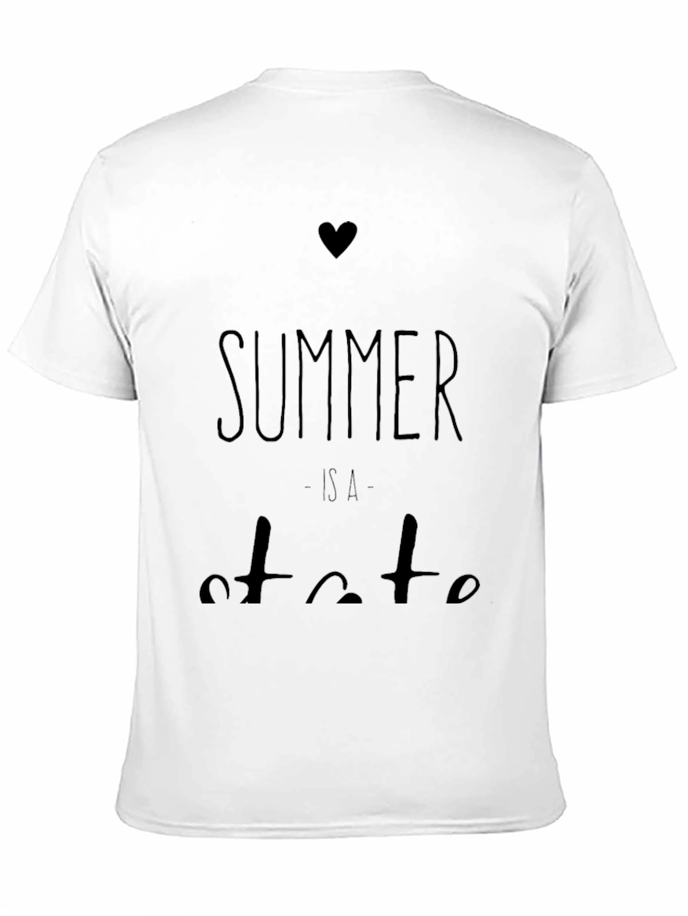 Summer is a State of Mind Black Graphic Tee