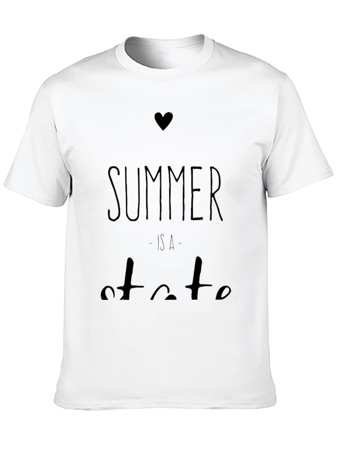Summer is a State of Mind Black Graphic Tee