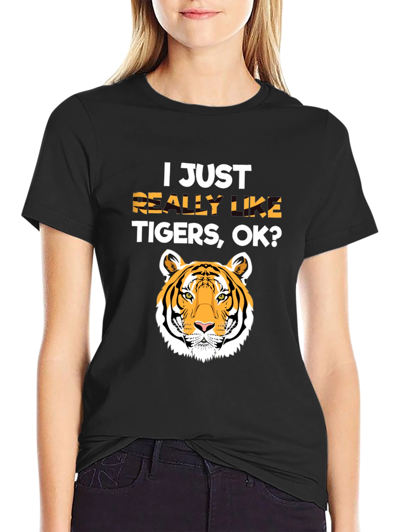 I Just Really Like Tigers OK? T-Shirt