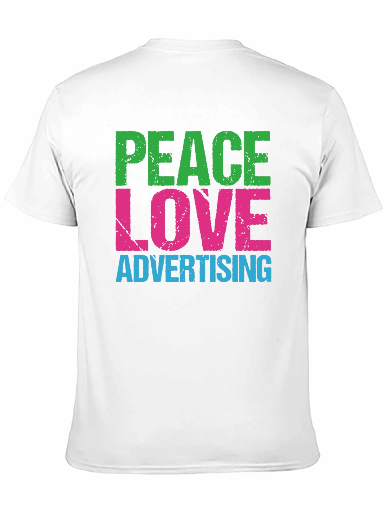 Peace Love Advertising T-Shirt - Black