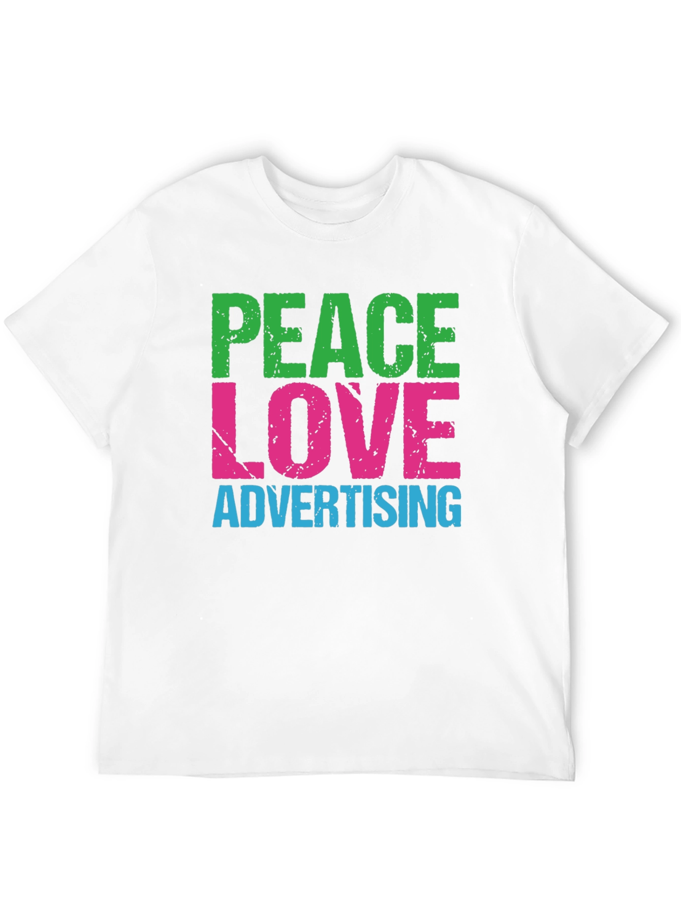 Peace Love Advertising T-Shirt - Black