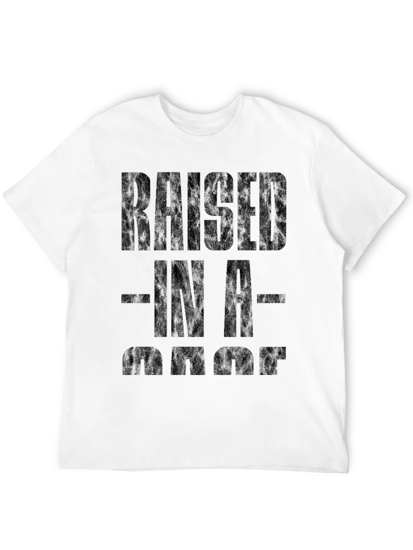 Raised In A Garage Black Graphic Tee