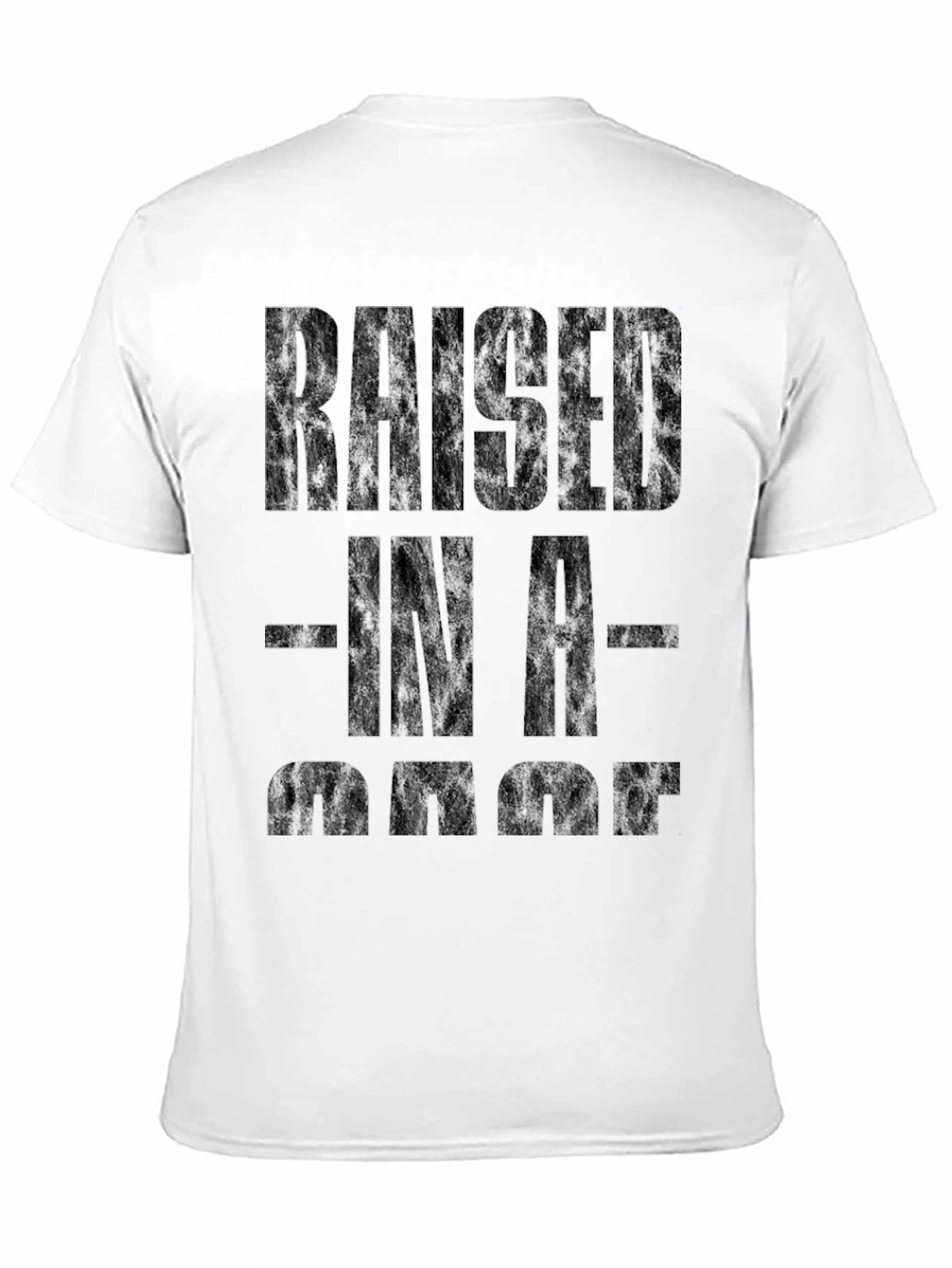 Raised In A Garage Black Graphic Tee