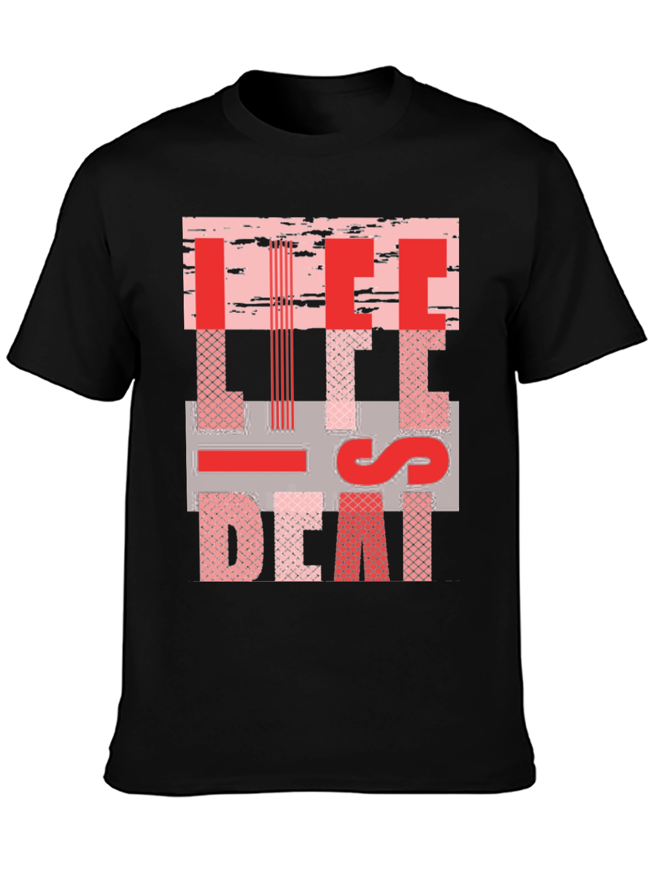 Life is Death Graphic Tee - Black Cotton T-Shirt