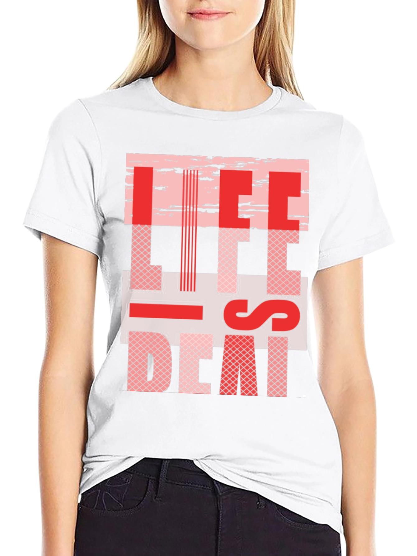 Life is Death Graphic Tee - Black Cotton T-Shirt