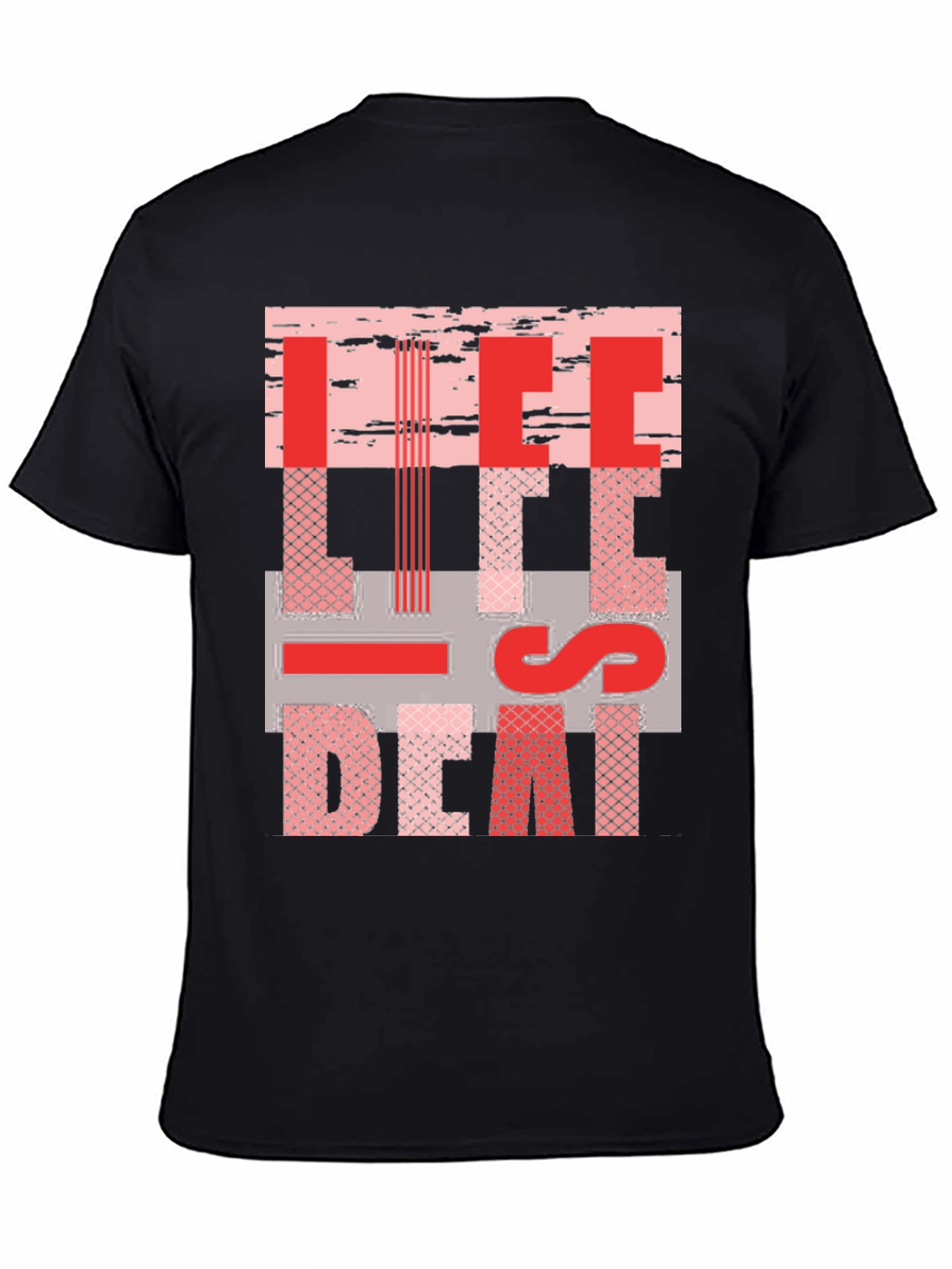 Life is Death Graphic Tee - Black Cotton T-Shirt