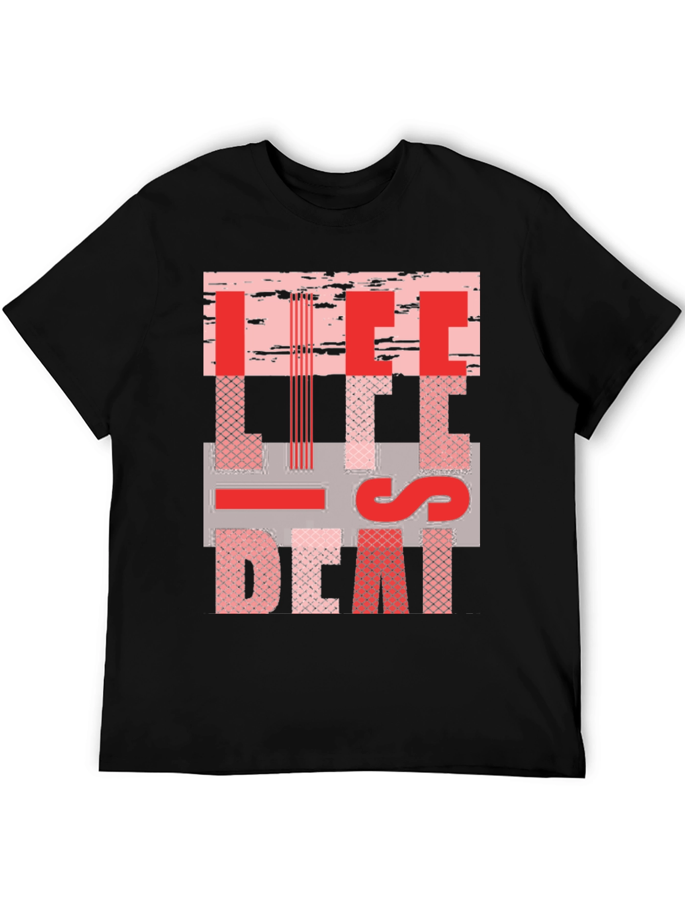Life is Death Graphic Tee - Black Cotton T-Shirt