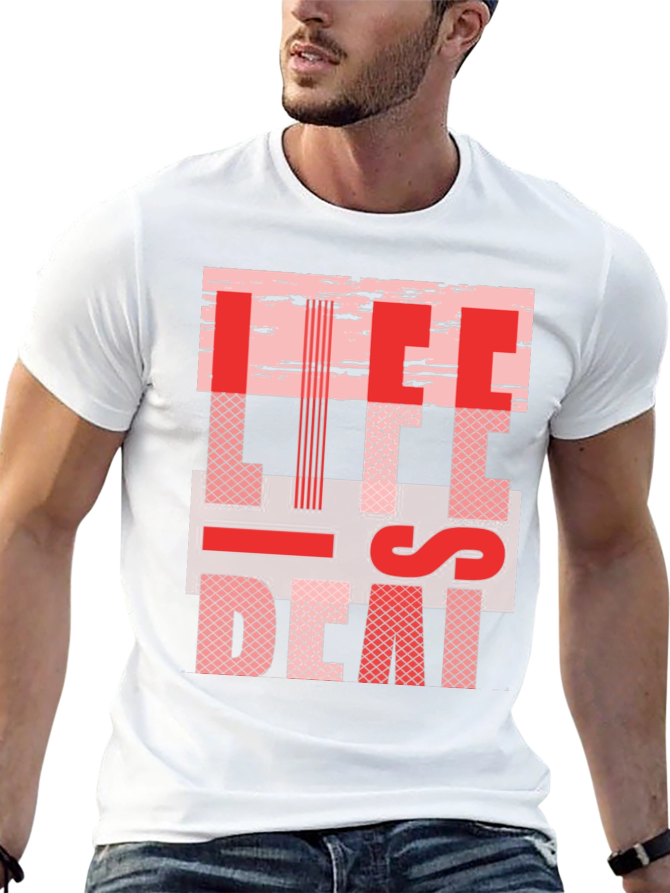 Life is Death Graphic Tee - Black Cotton T-Shirt