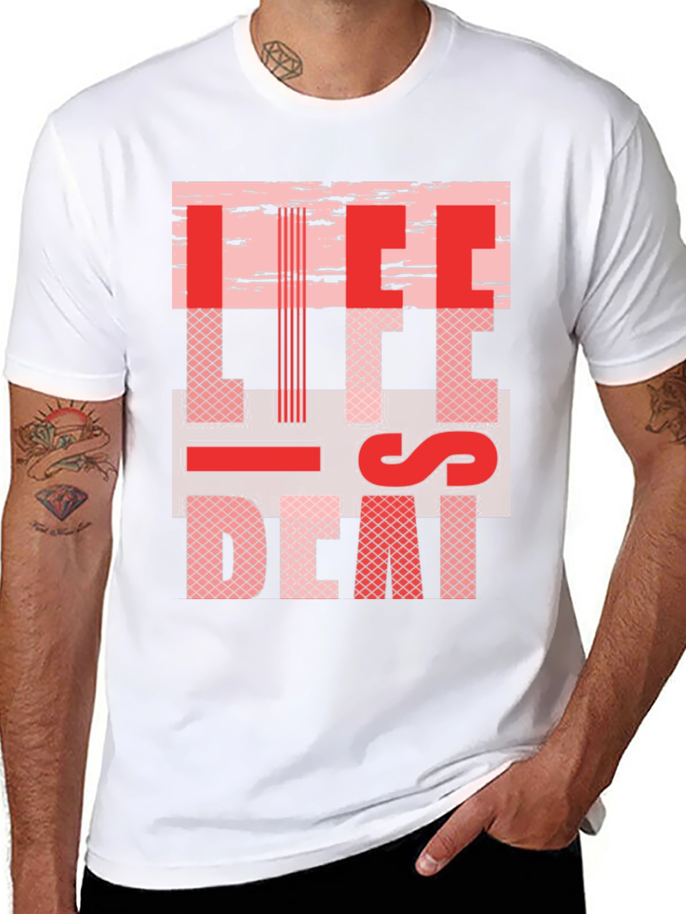 Life is Death Graphic Tee - Black Cotton T-Shirt