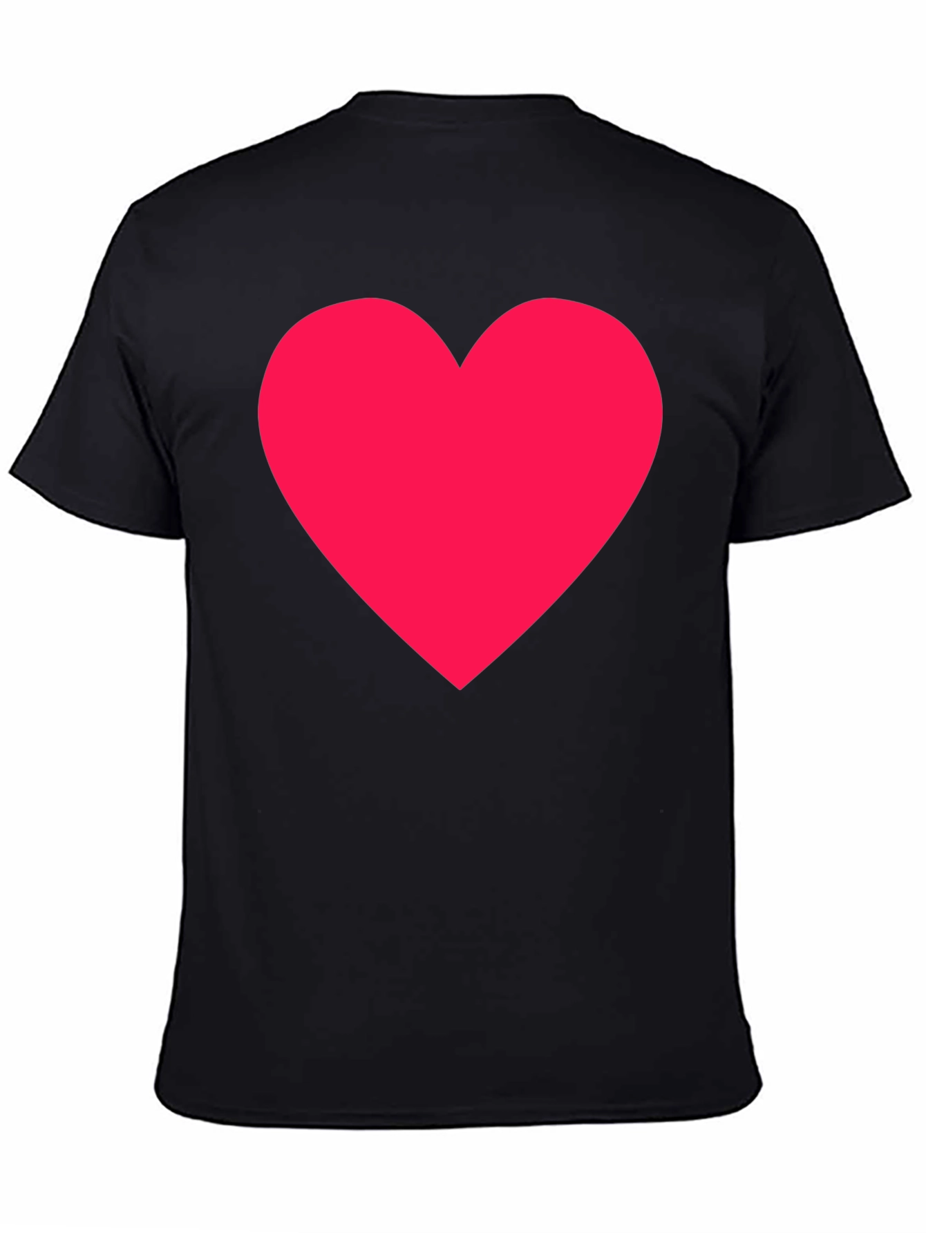 Black T-Shirt with Red Heart