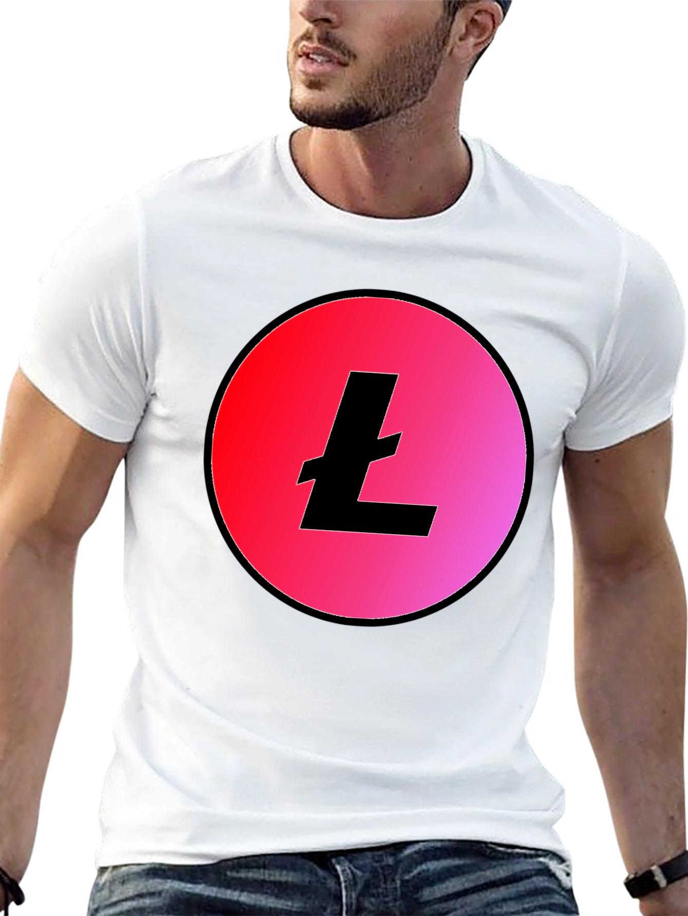 Litecoin Crypto T-Shirt - Trendy Black Tee