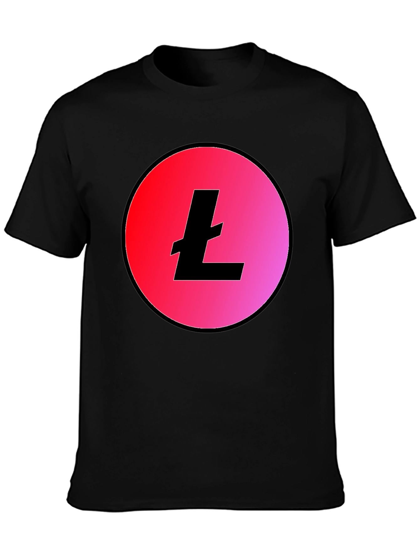 Litecoin Crypto T-Shirt - Trendy Black Tee