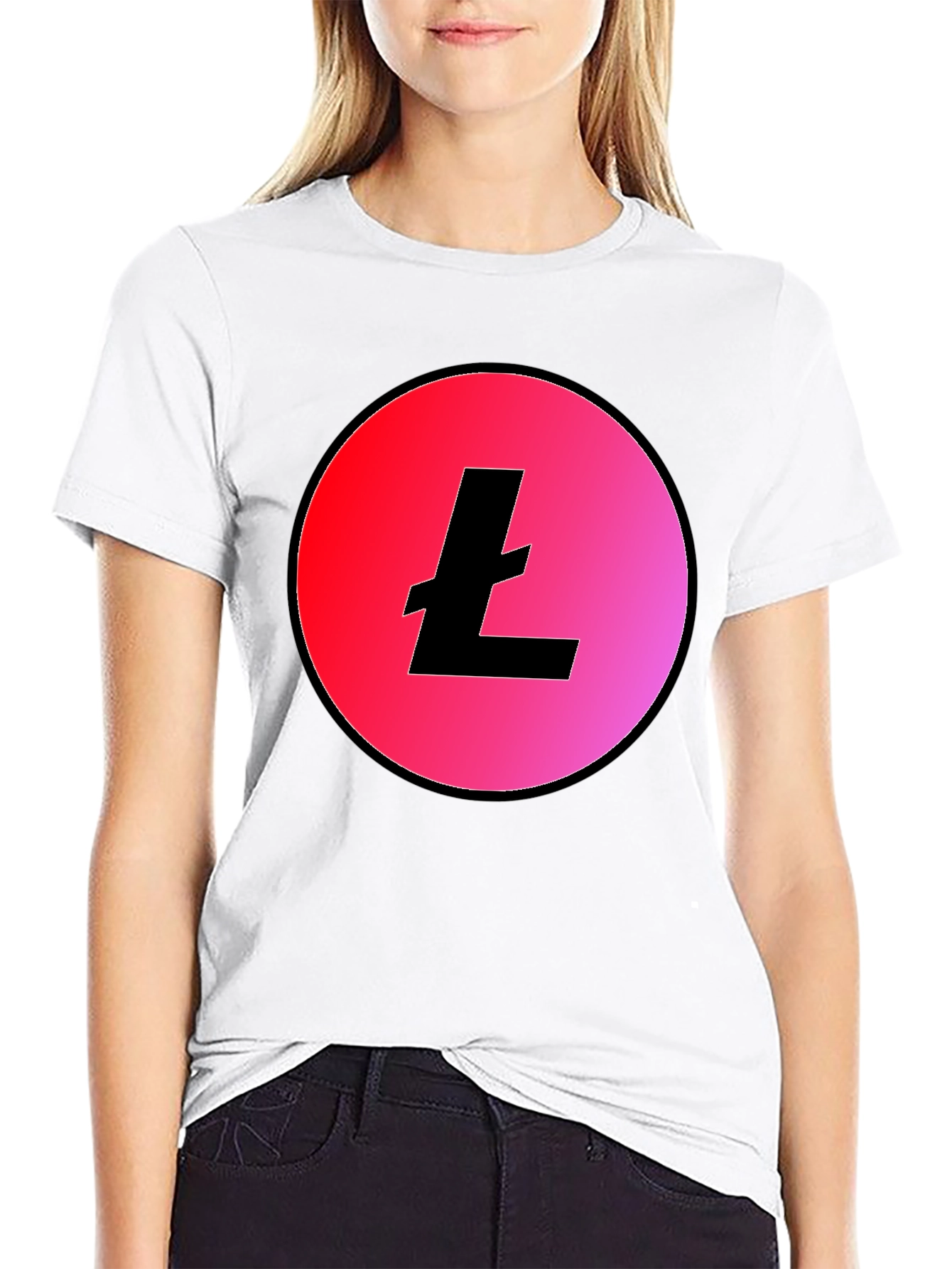 Litecoin Crypto T-Shirt - Trendy Black Tee