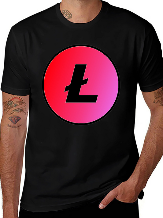 Litecoin Crypto T-Shirt - Trendy Black Tee