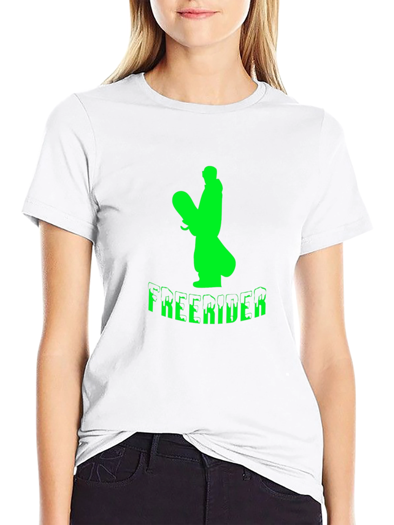 Freerider Graphic T-Shirt - Black Cotton Tee