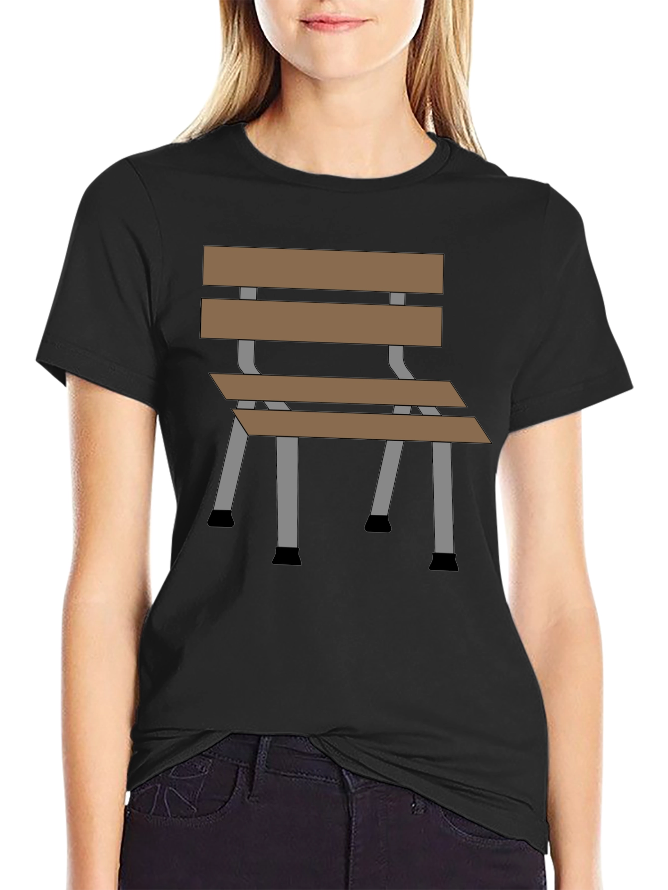 Chair Graphic Tee - Stylish Cotton Blend T-Shirt