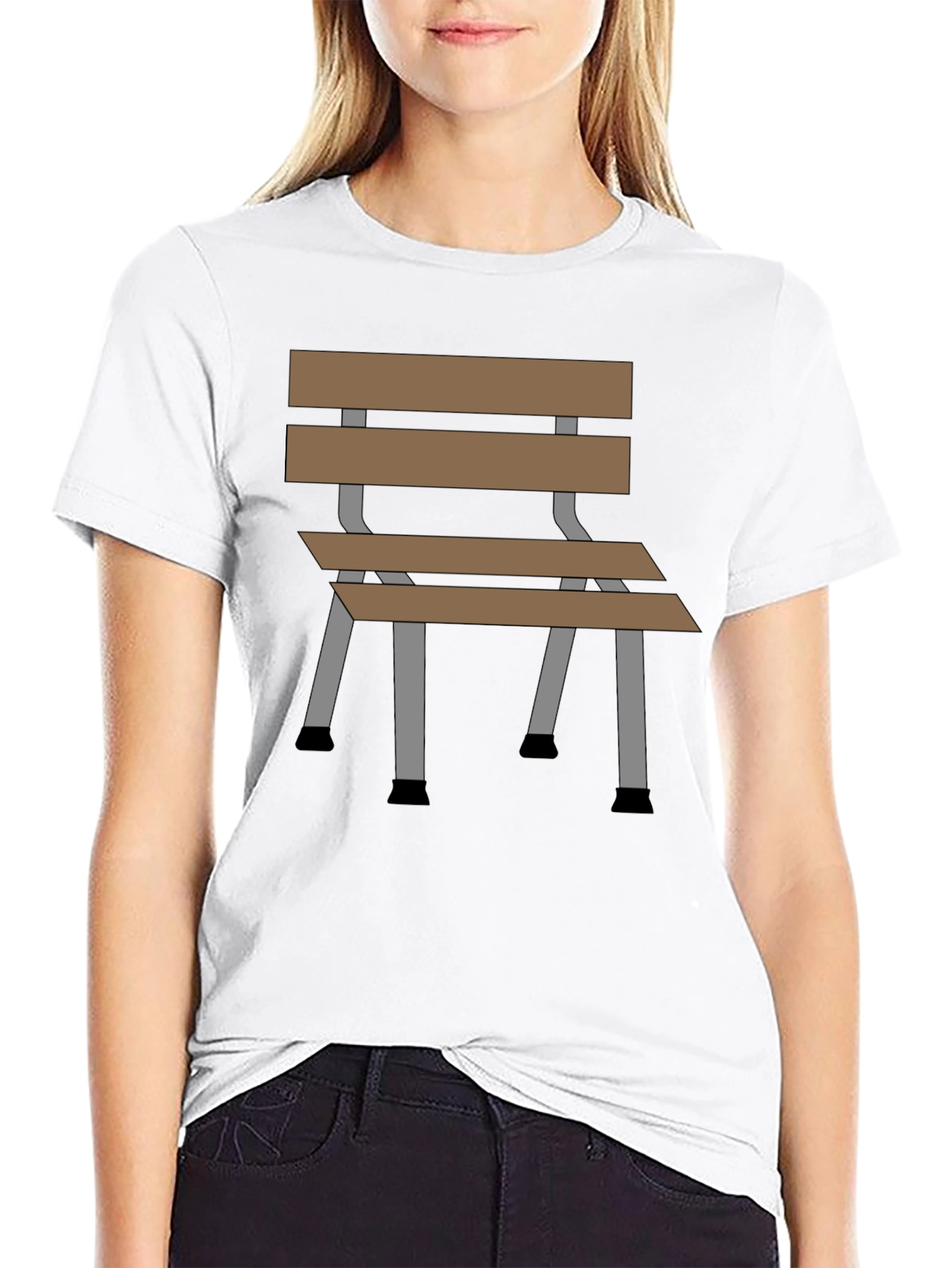 Chair Graphic Tee - Stylish Cotton Blend T-Shirt