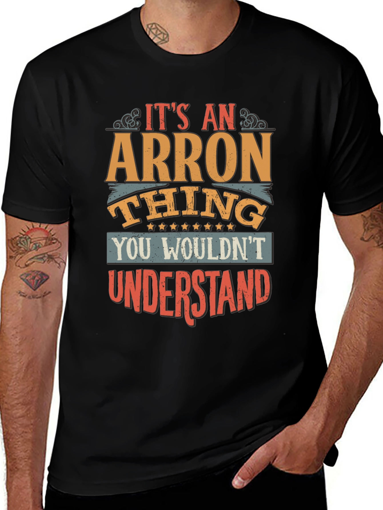Arron Thing T-Shirt - Funny Personalized Name Tee