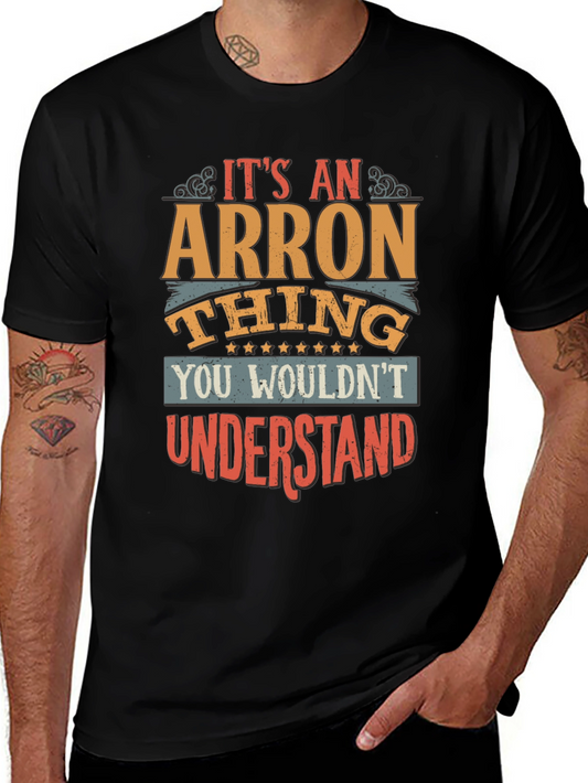 Arron Thing T-Shirt - Funny Personalized Name Tee