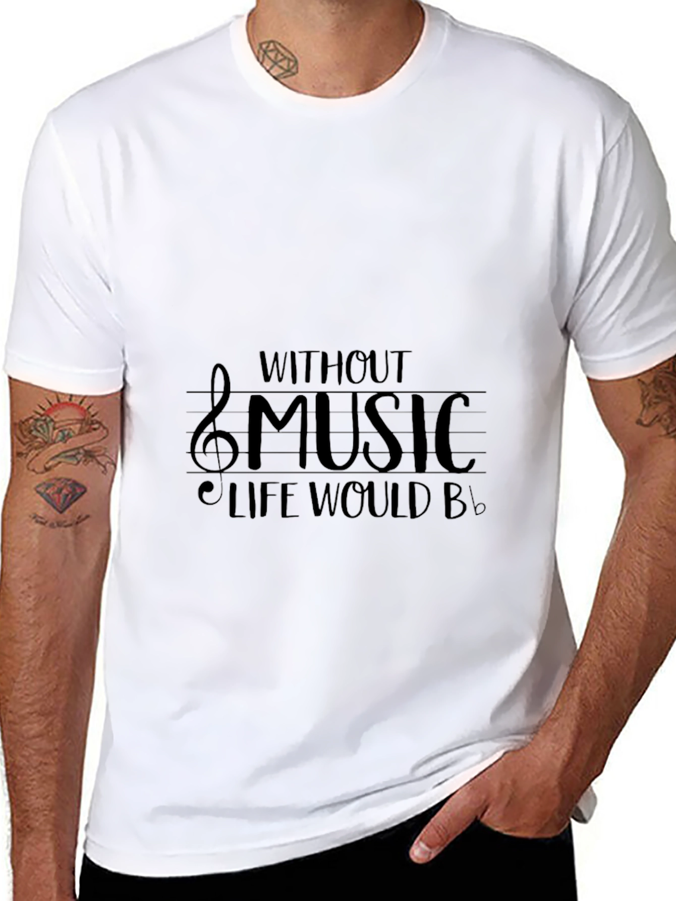 Music Lovers Black T-Shirt