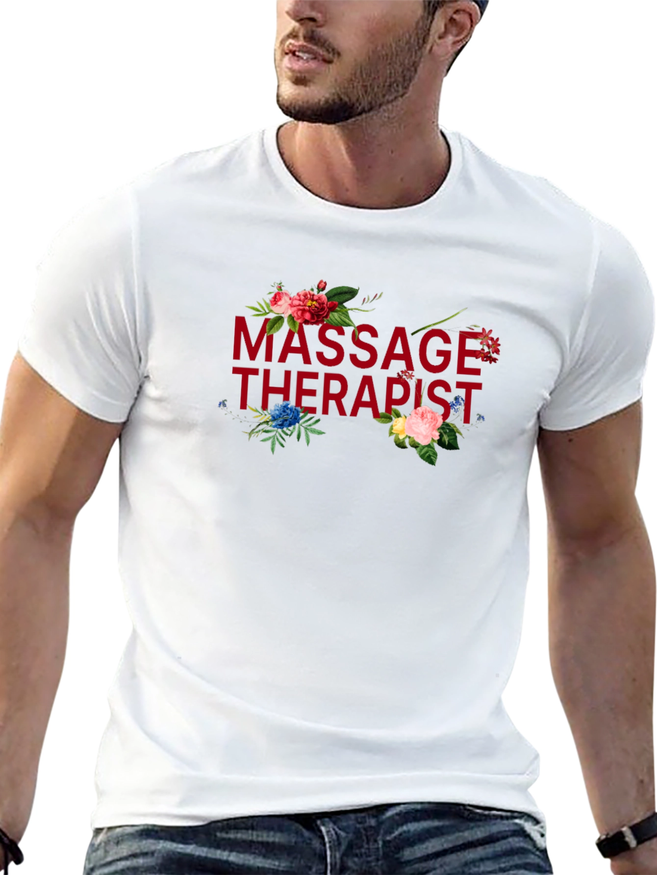 Floral Massage Therapist T-Shirt