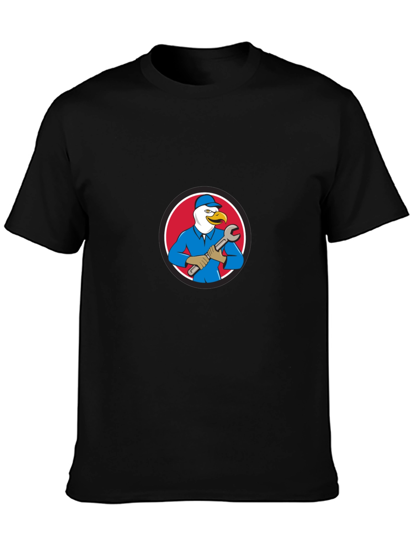 Eagle Mechanic Cartoon T-Shirt