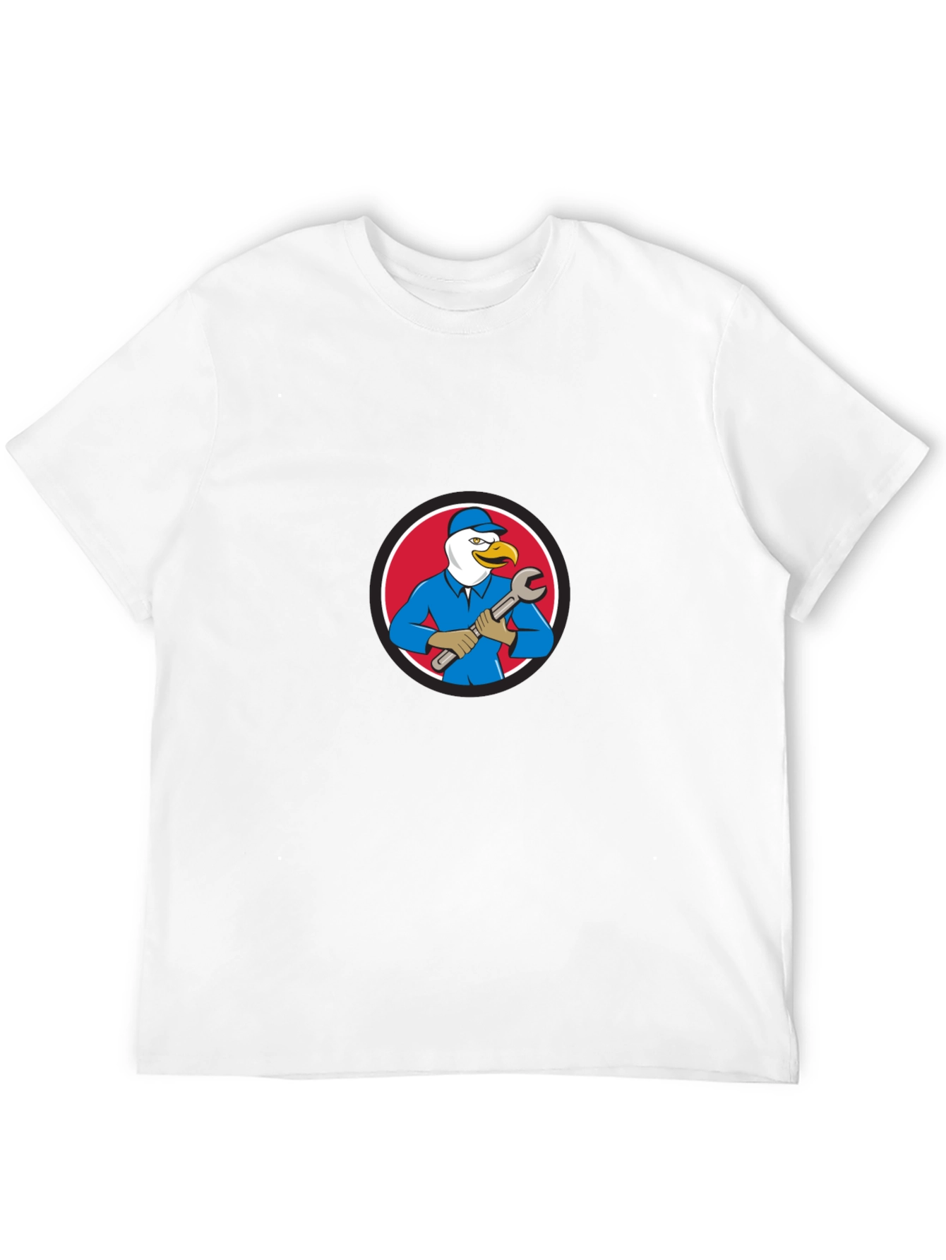 Eagle Mechanic Cartoon T-Shirt