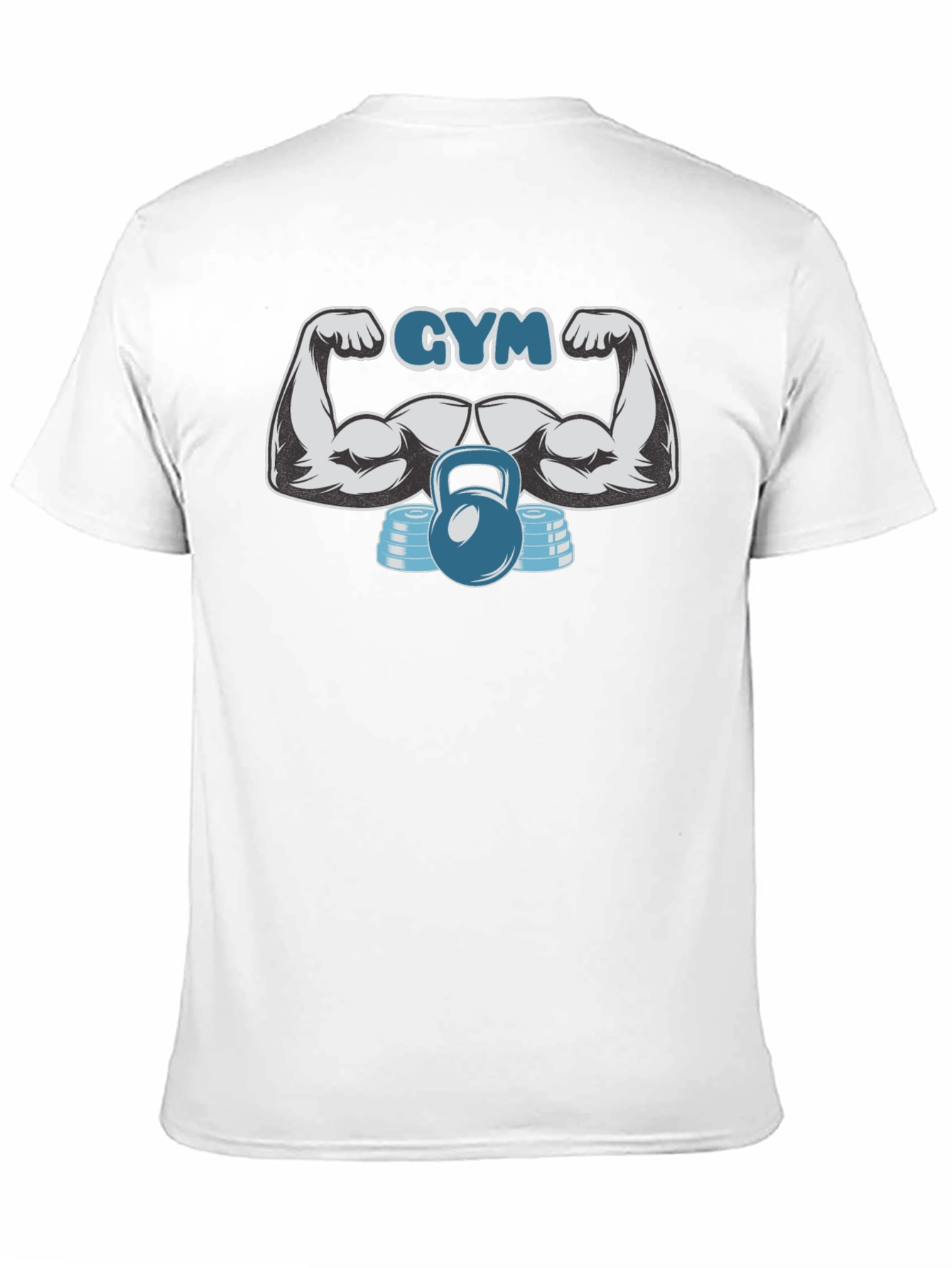 GYM Motivation T-Shirt - Strong Arm Kettlebell Design