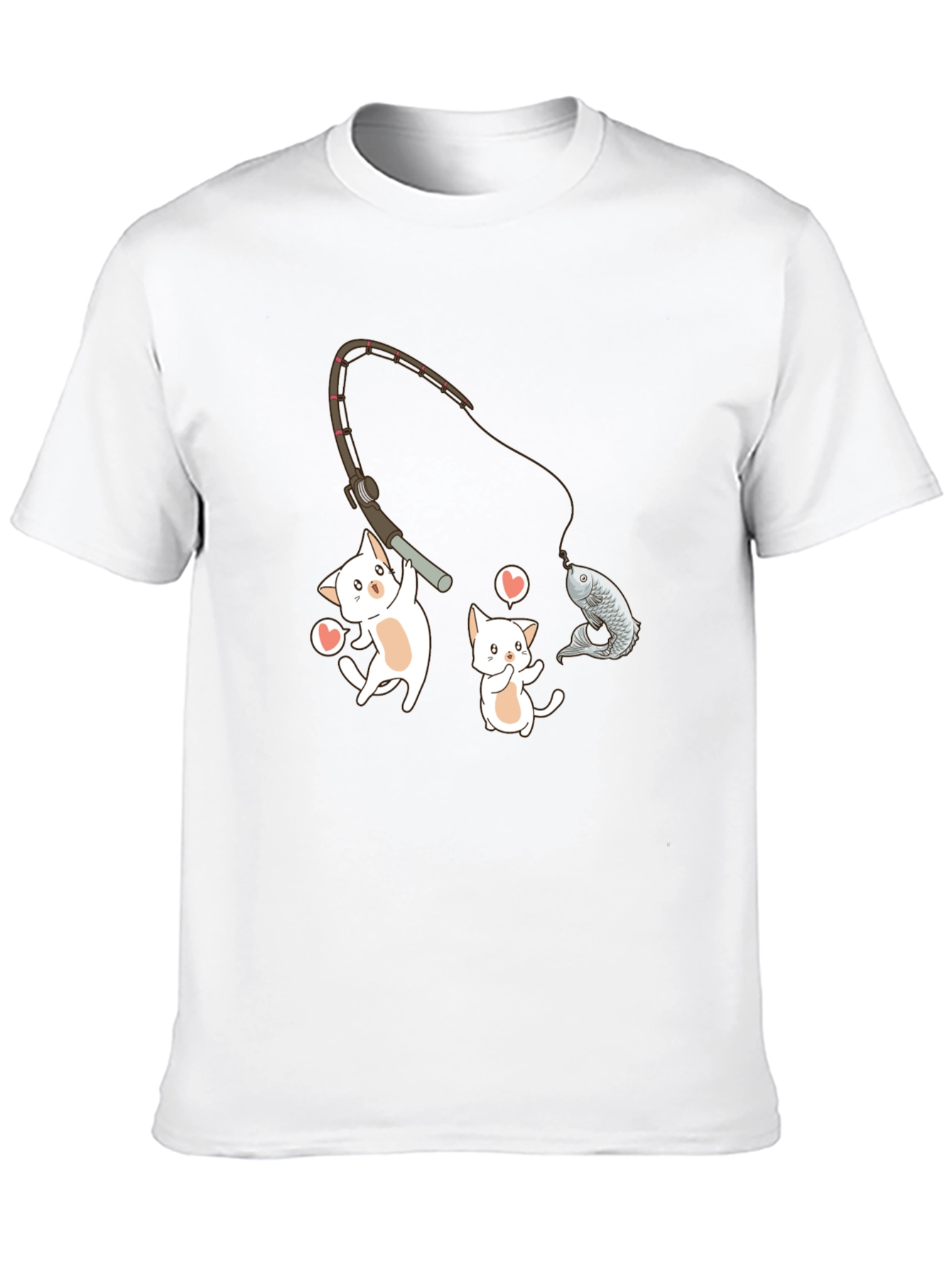 Kitten Fishing Graphic Tee