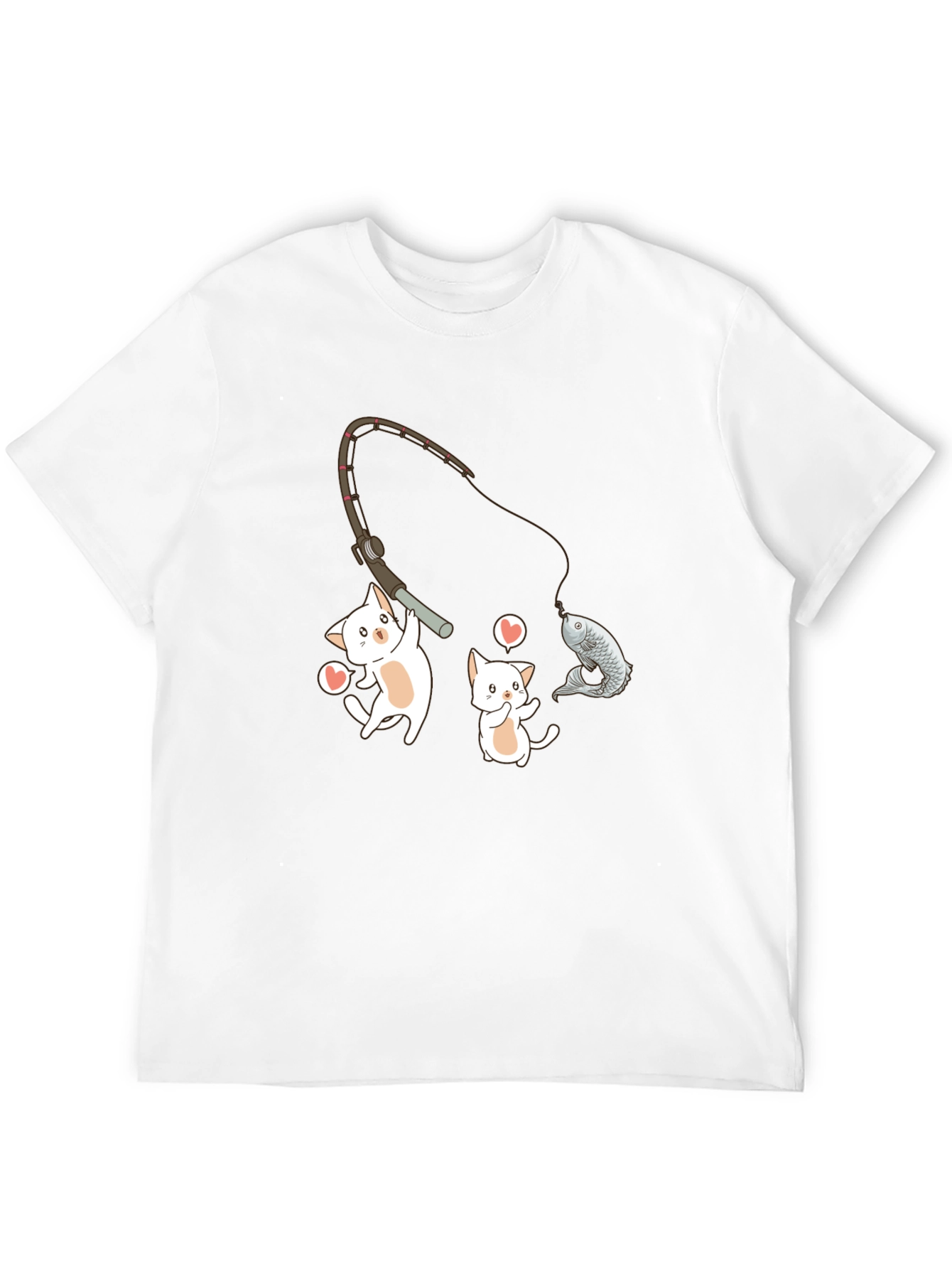 Kitten Fishing Graphic Tee