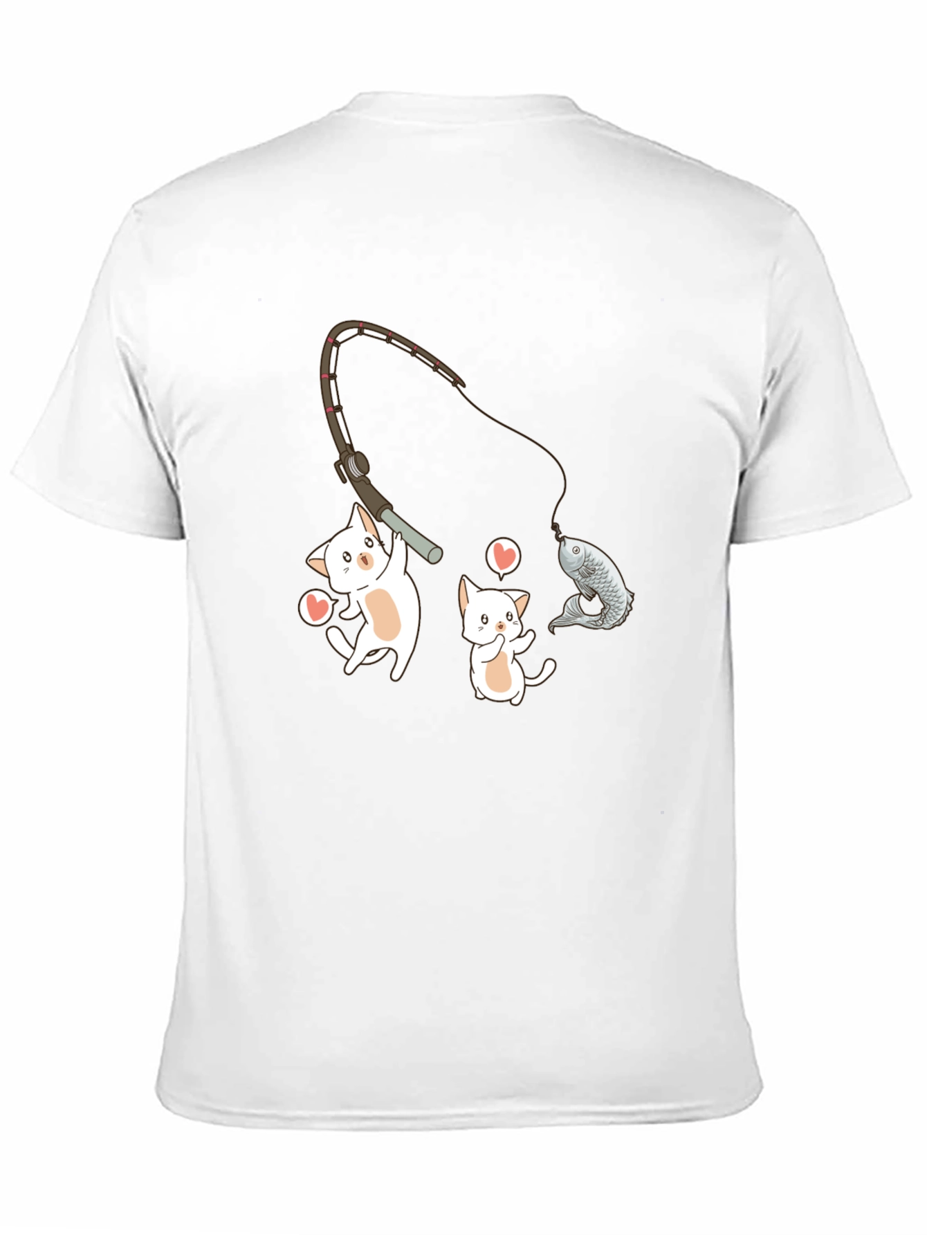 Kitten Fishing Graphic Tee