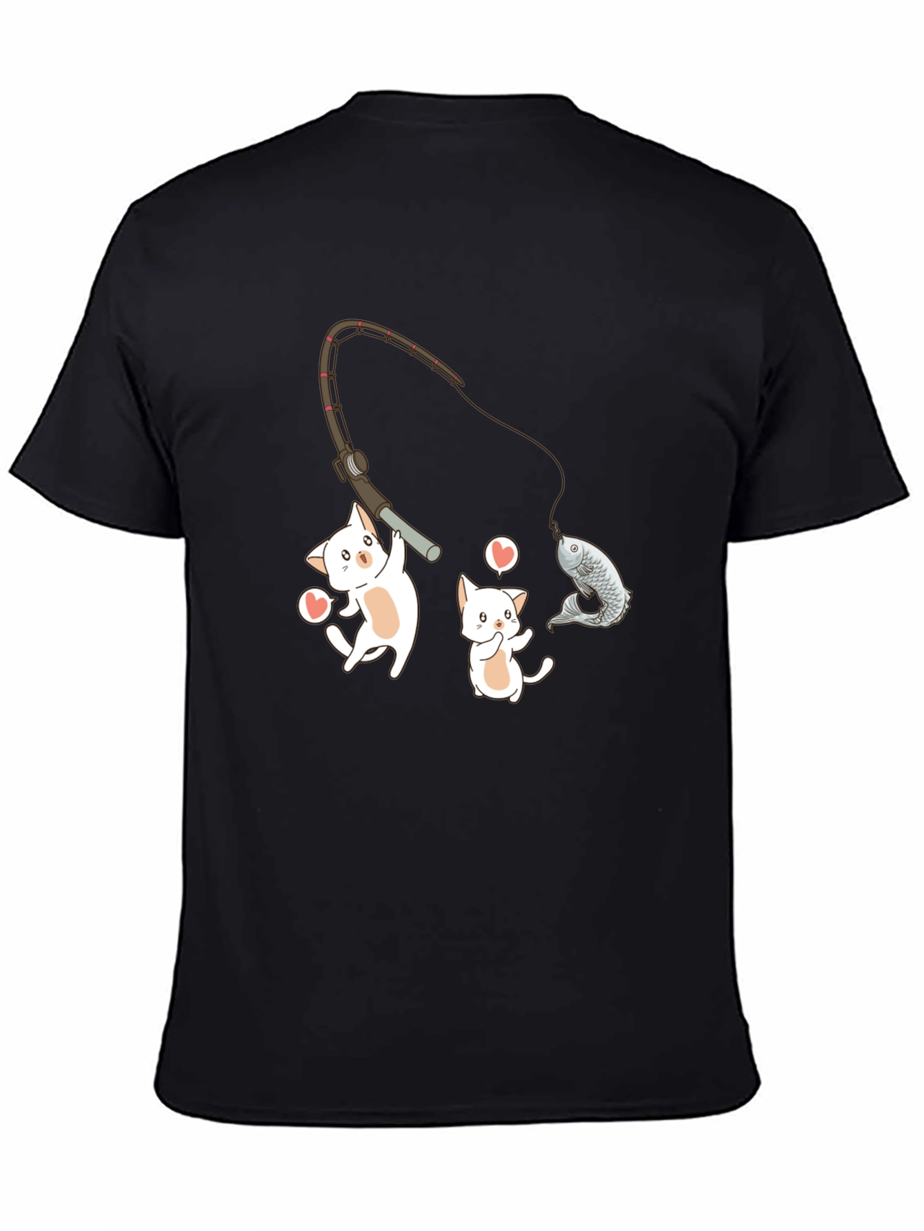 Kitten Fishing Graphic Tee