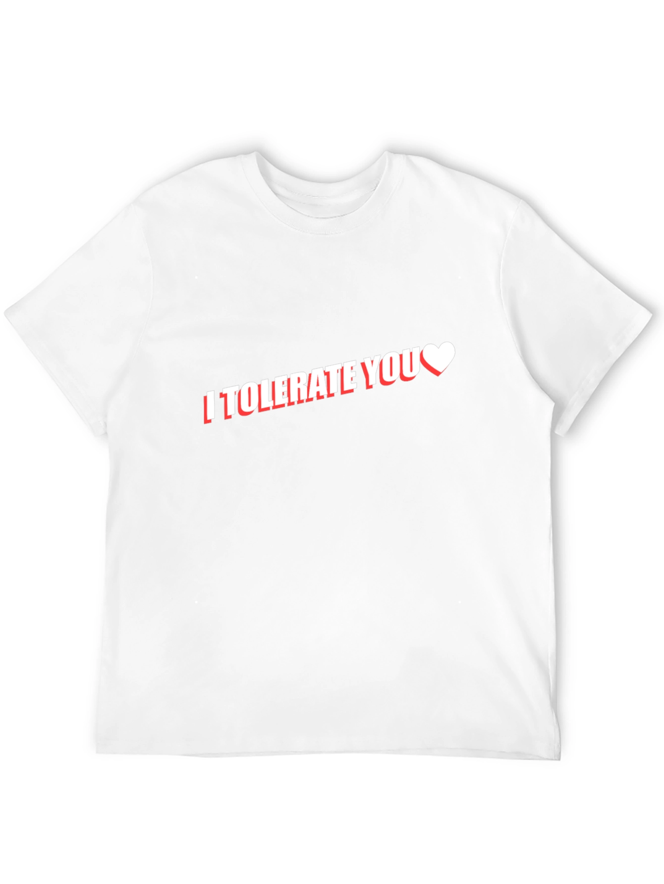 I Tolerate You Black Cotton Graphic Tee